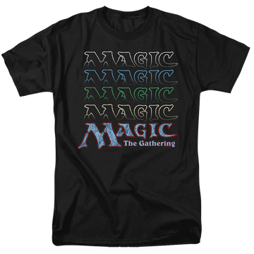 Magic the Gathering Retro Logo Repeat - Men's Regular Fit T-Shirt Men's Regular Fit T-Shirt Magic the Gathering   