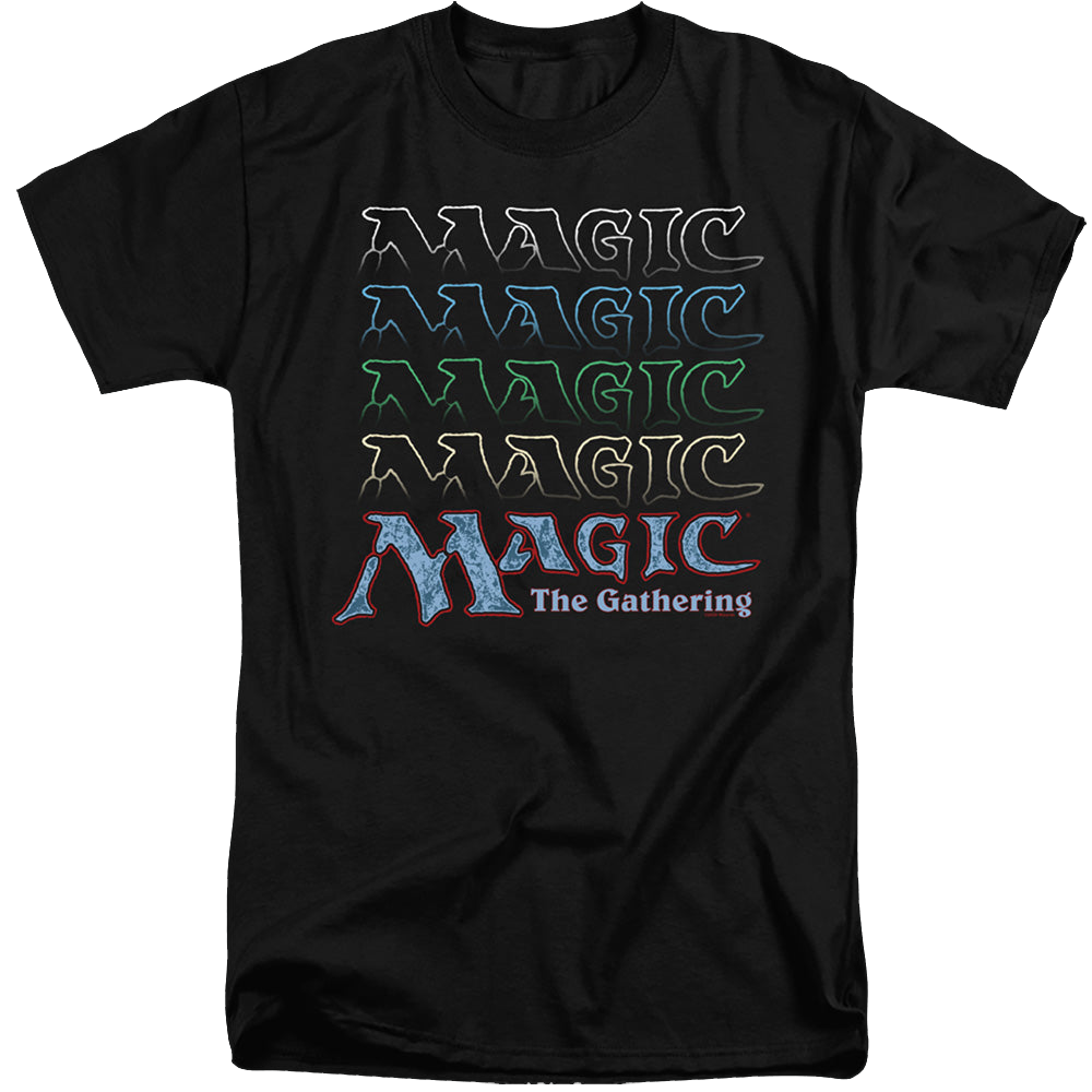 Magic the Gathering Retro Logo Repeat - Men's Tall Fit T-Shirt Men's Tall Fit T-Shirt Magic the Gathering   