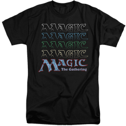 Magic the Gathering Retro Logo Repeat - Men's Tall Fit T-Shirt Men's Tall Fit T-Shirt Magic the Gathering   