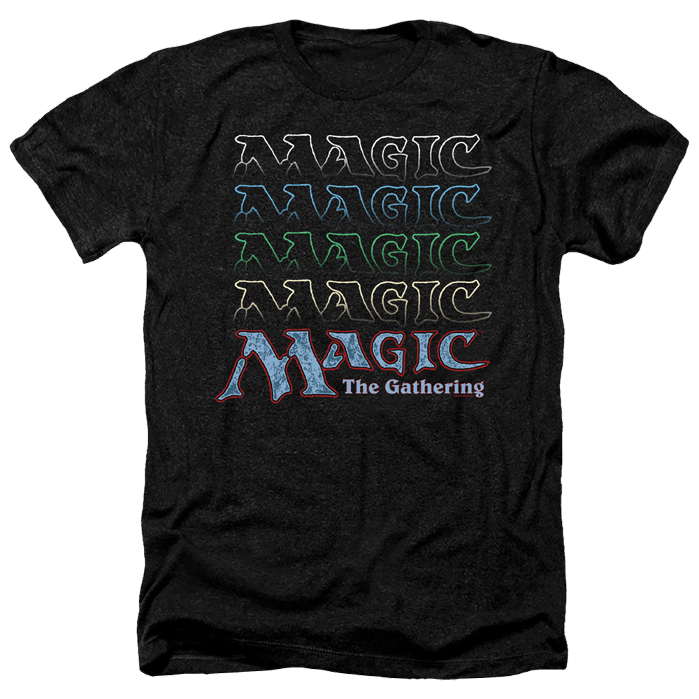 Magic the Gathering Retro Logo Repeat - Men's Heather T-Shirt Men's Heather T-Shirt Magic the Gathering   