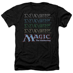 Magic the Gathering Retro Logo Repeat - Men's Heather T-Shirt Men's Heather T-Shirt Magic the Gathering   