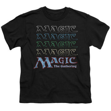 Magic the Gathering Retro Logo Repeat - Youth T-Shirt Youth T-Shirt (Ages 8-12) Magic the Gathering   