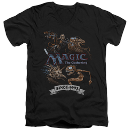 Magic the Gathering Four Pack Retro - Men's V-Neck T-Shirt Men's V-Neck T-Shirt Magic the Gathering   