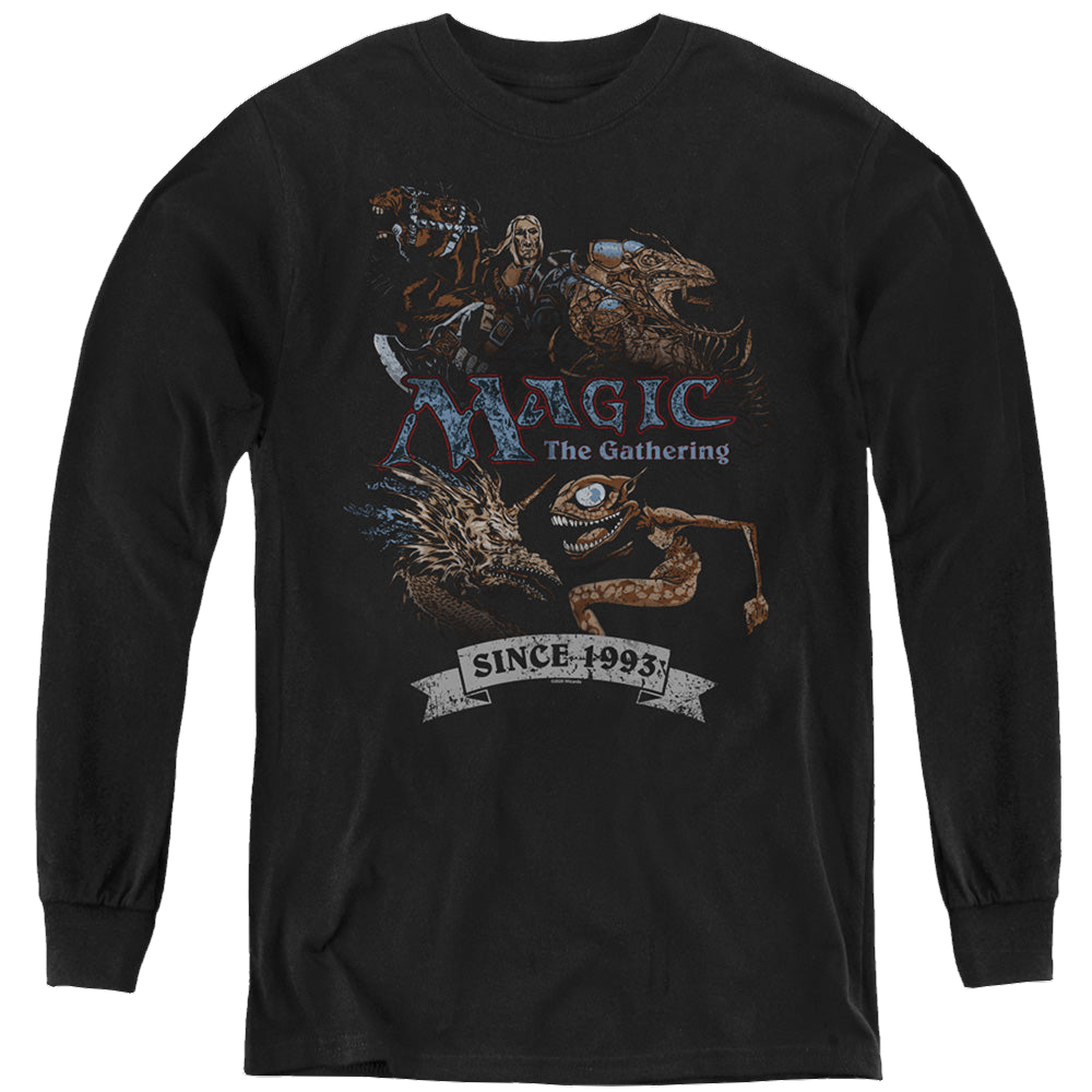 Magic the Gathering Four Pack Retro - Youth Long Sleeve T-Shirt Youth Long Sleeve T-Shirt Magic the Gathering   