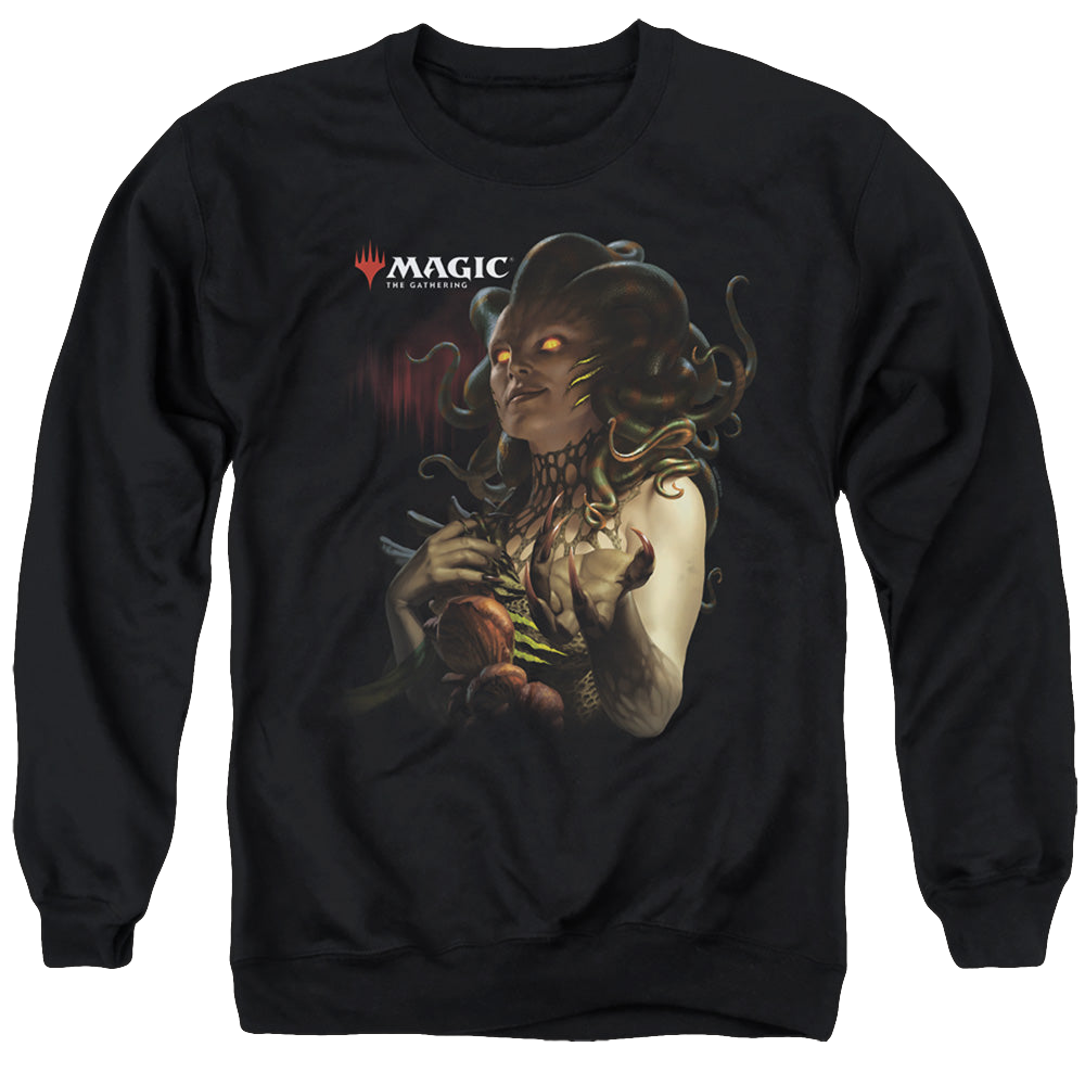 Magic the Gathering Vraska Queen Of Golgari - Men's Crewneck Sweatshirt Men's Crewneck Sweatshirt Magic the Gathering   
