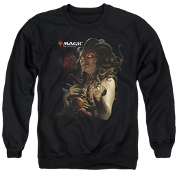 Magic the Gathering Vraska Queen Of Golgari - Men's Crewneck Sweatshirt Men's Crewneck Sweatshirt Magic the Gathering   