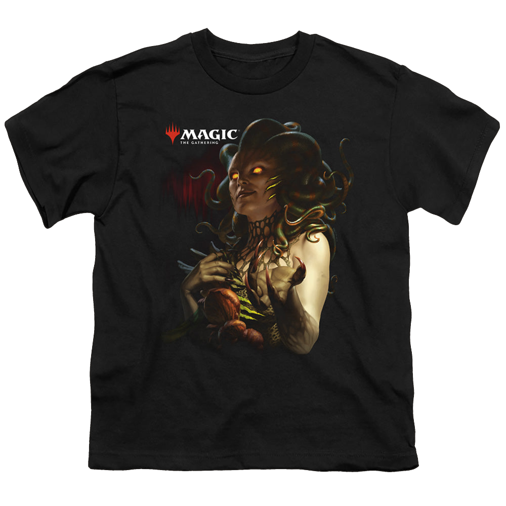 Magic the Gathering Vraska Queen Of Golgari - Youth T-Shirt Youth T-Shirt (Ages 8-12) Magic the Gathering   