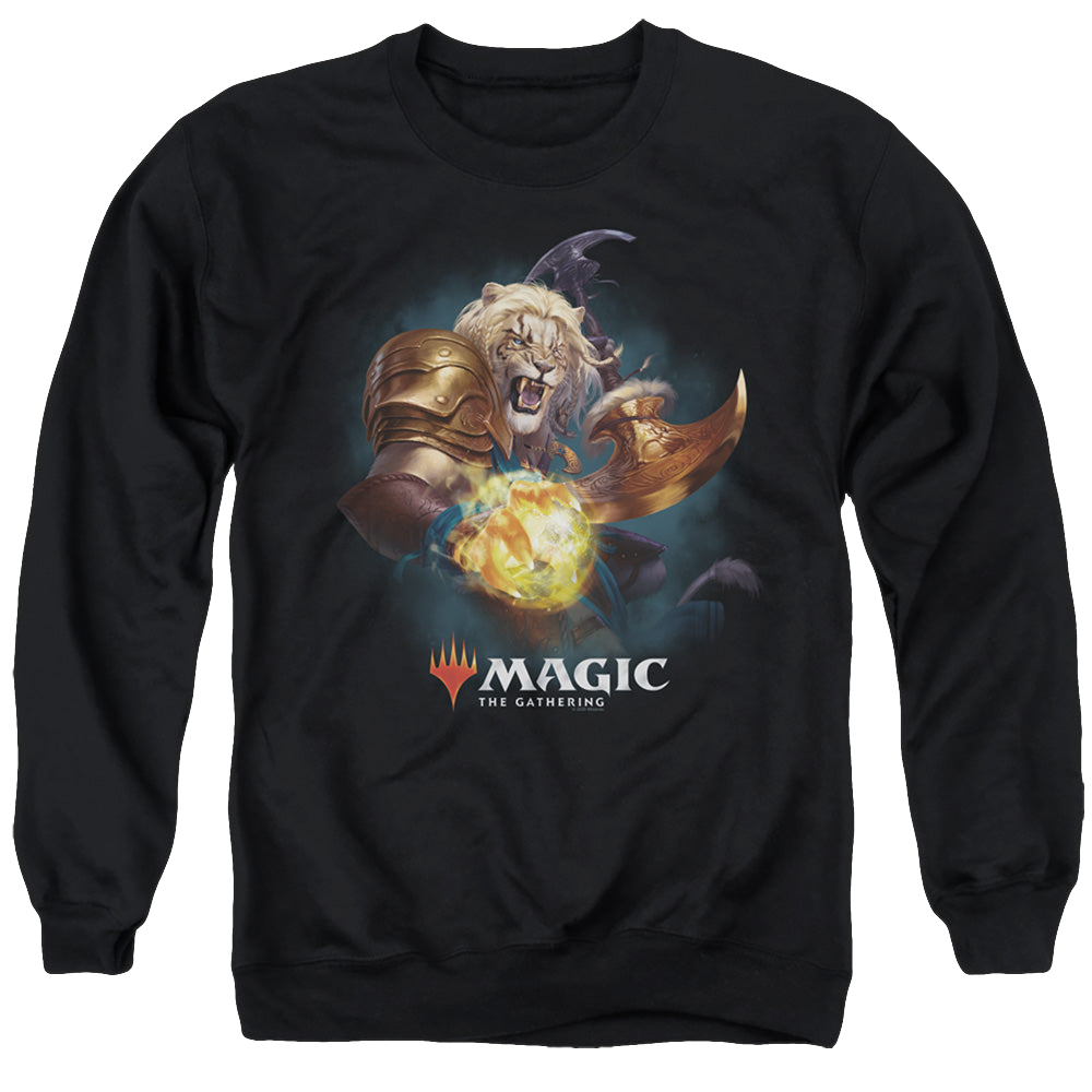 Magic the Gathering Ajani - Men's Crewneck Sweatshirt Men's Crewneck Sweatshirt Magic the Gathering   