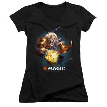 Magic the Gathering Ajani - Juniors V-Neck T-Shirt Juniors V-Neck T-Shirt Magic the Gathering   