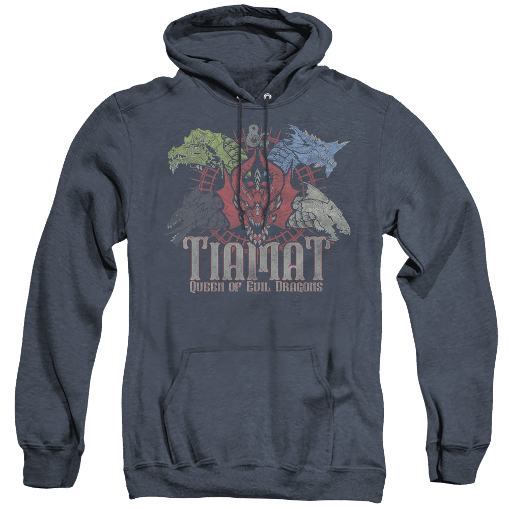 Dungeons & Dragons Tiamat Queen Of Evil - Heather Pullover Hoodie Heather Pullover Hoodie Dungeons & Dragons   