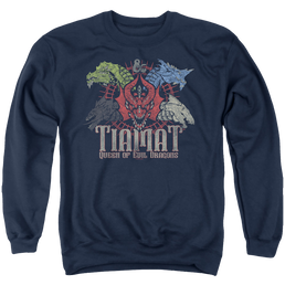 Dungeons & Dragons Tiamat Queen Of Evil - Men's Crewneck Sweatshirt Men's Crewneck Sweatshirt Dungeons & Dragons   