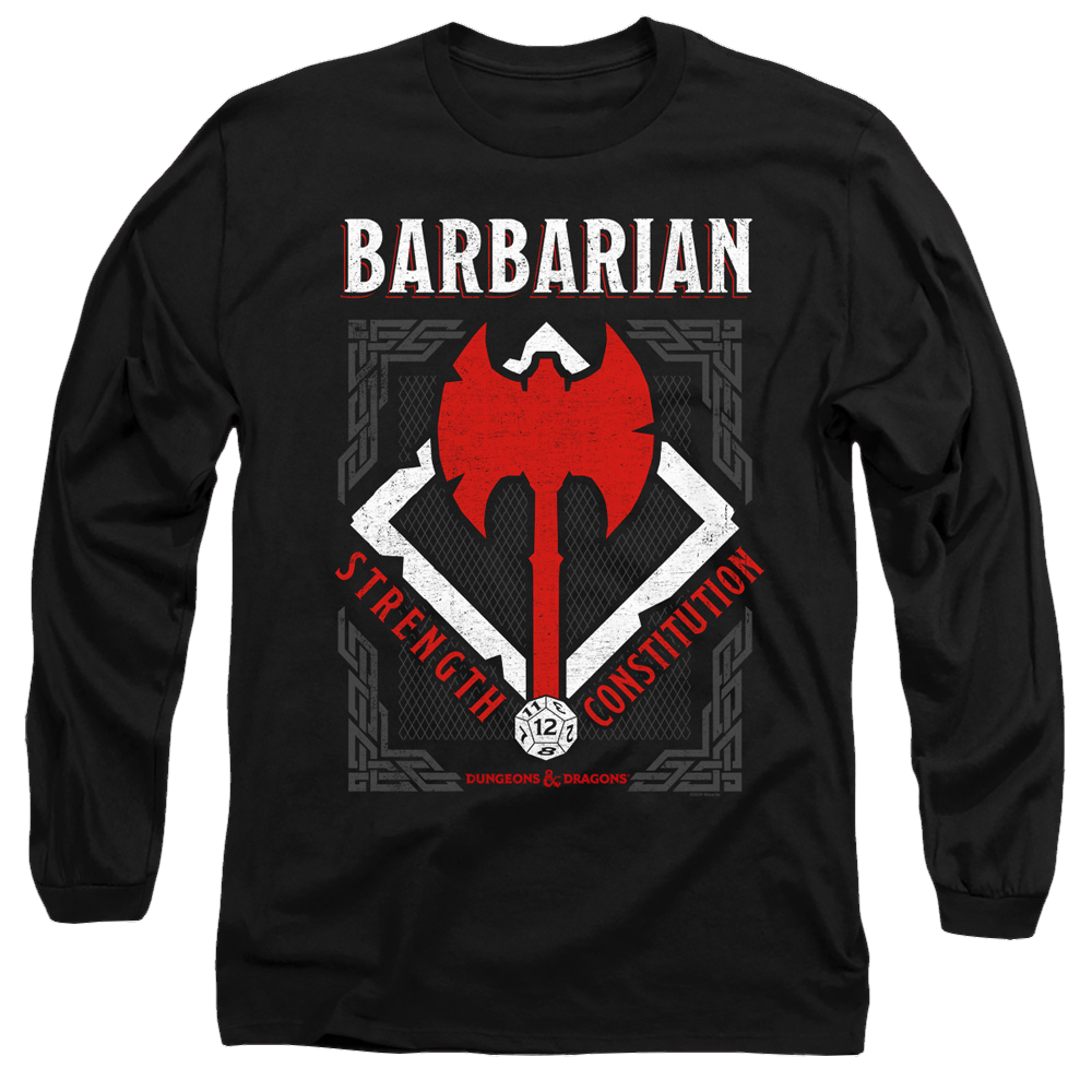 Dungeons & Dragons Barbarian - Men's Long Sleeve T-Shirt Men's Long Sleeve T-Shirt Dungeons & Dragons   