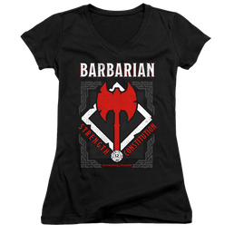 Dungeons & Dragons Barbarian - Juniors V-Neck T-Shirt Juniors V-Neck T-Shirt Dungeons & Dragons   