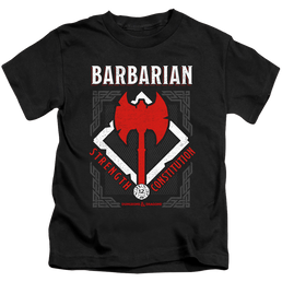 Dungeons & Dragons Barbarian - Kid's T-Shirt Kid's T-Shirt (Ages 4-7) Dungeons & Dragons   