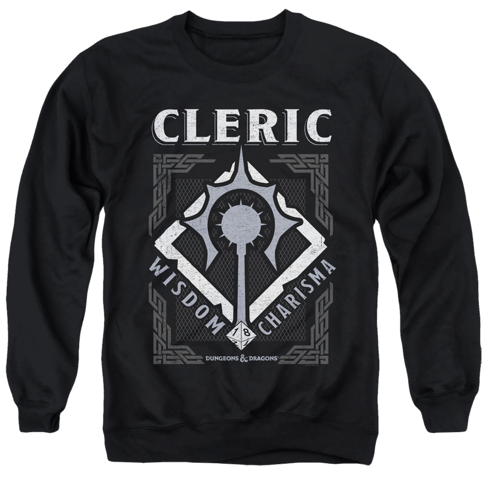 Dungeons & Dragons Cleric - Men's Crewneck Sweatshirt Men's Crewneck Sweatshirt Dungeons & Dragons   