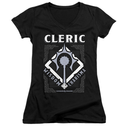 Dungeons & Dragons Cleric - Juniors V-Neck T-Shirt Juniors V-Neck T-Shirt Dungeons & Dragons   