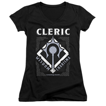 Dungeons & Dragons Cleric - Juniors V-Neck T-Shirt Juniors V-Neck T-Shirt Dungeons & Dragons   