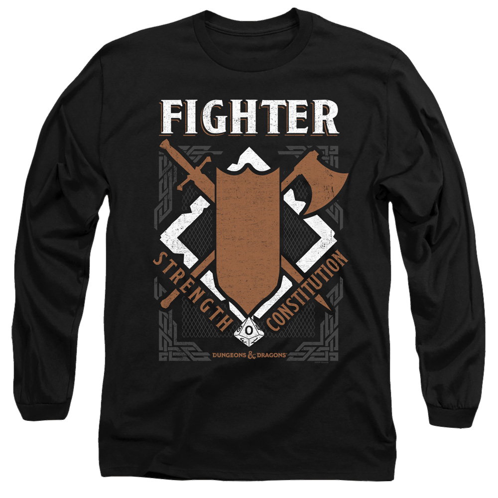 Dungeons & Dragons Fighter - Men's Long Sleeve T-Shirt Men's Long Sleeve T-Shirt Dungeons & Dragons   
