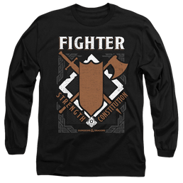 Dungeons & Dragons Fighter - Men's Long Sleeve T-Shirt Men's Long Sleeve T-Shirt Dungeons & Dragons   
