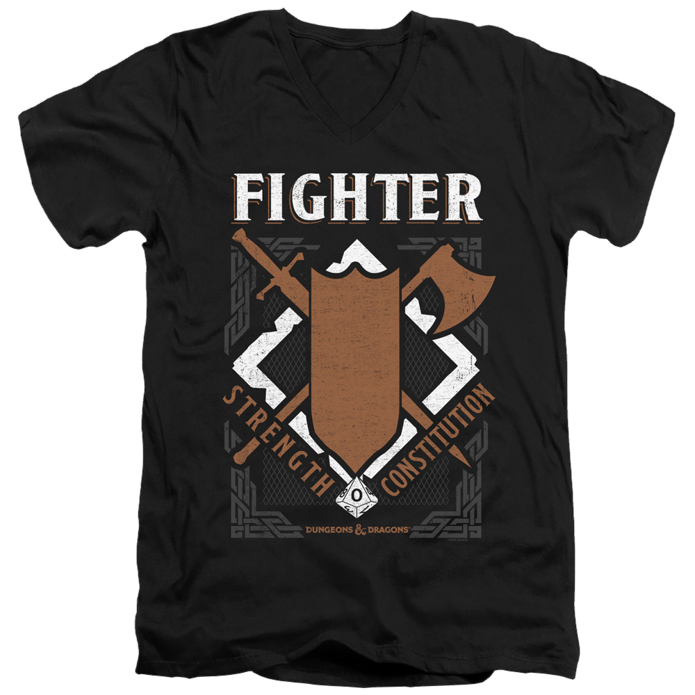 Dungeons & Dragons Fighter - Men's V-Neck T-Shirt Men's V-Neck T-Shirt Dungeons & Dragons   