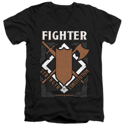 Dungeons & Dragons Fighter - Men's V-Neck T-Shirt Men's V-Neck T-Shirt Dungeons & Dragons   