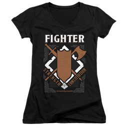 Dungeons & Dragons Fighter - Juniors V-Neck T-Shirt Juniors V-Neck T-Shirt Dungeons & Dragons   