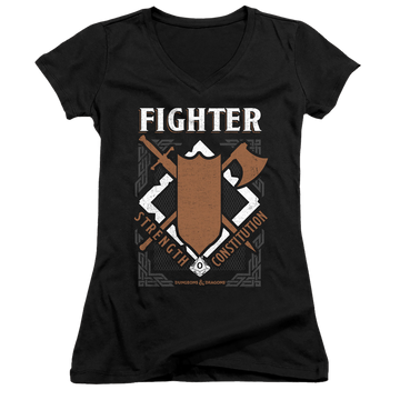 Dungeons & Dragons Fighter - Juniors V-Neck T-Shirt Juniors V-Neck T-Shirt Dungeons & Dragons   