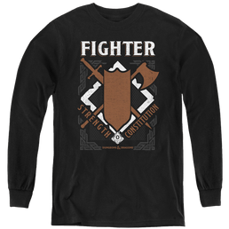 Dungeons & Dragons Fighter - Youth Long Sleeve T-Shirt Youth Long Sleeve T-Shirt Dungeons & Dragons   