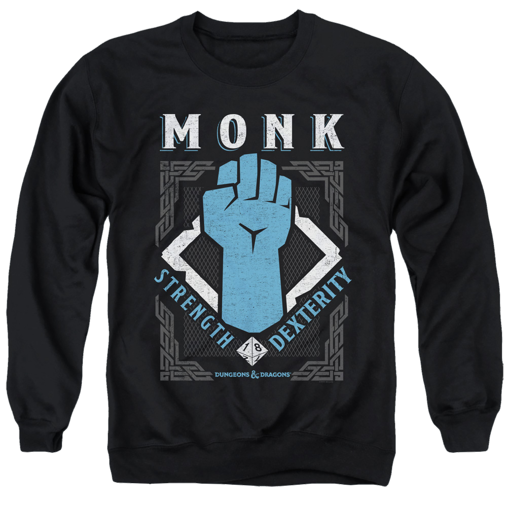 Dungeons & Dragons Monk - Men's Crewneck Sweatshirt Men's Crewneck Sweatshirt Dungeons & Dragons   
