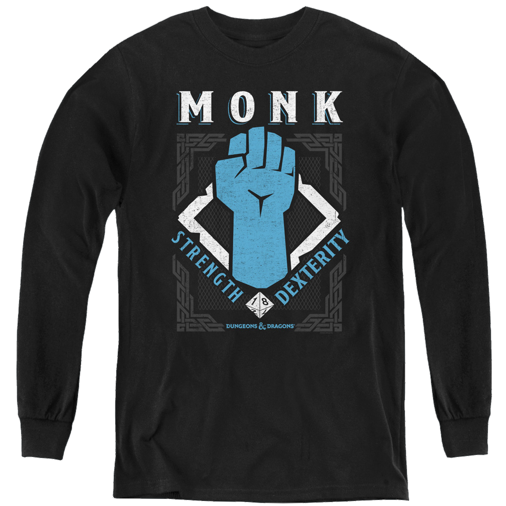 Dungeons & Dragons Monk - Youth Long Sleeve T-Shirt Youth Long Sleeve T-Shirt Dungeons & Dragons   