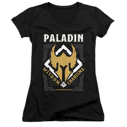 Dungeons & Dragons Paladin - Juniors V-Neck T-Shirt Juniors V-Neck T-Shirt Dungeons & Dragons   