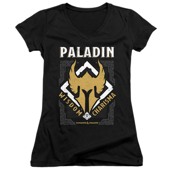 Dungeons & Dragons Paladin - Juniors V-Neck T-Shirt Juniors V-Neck T-Shirt Dungeons & Dragons   