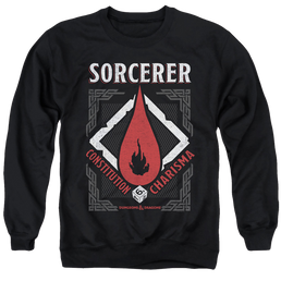 Dungeons & Dragons Sorcerer - Men's Crewneck Sweatshirt Men's Crewneck Sweatshirt Dungeons & Dragons   