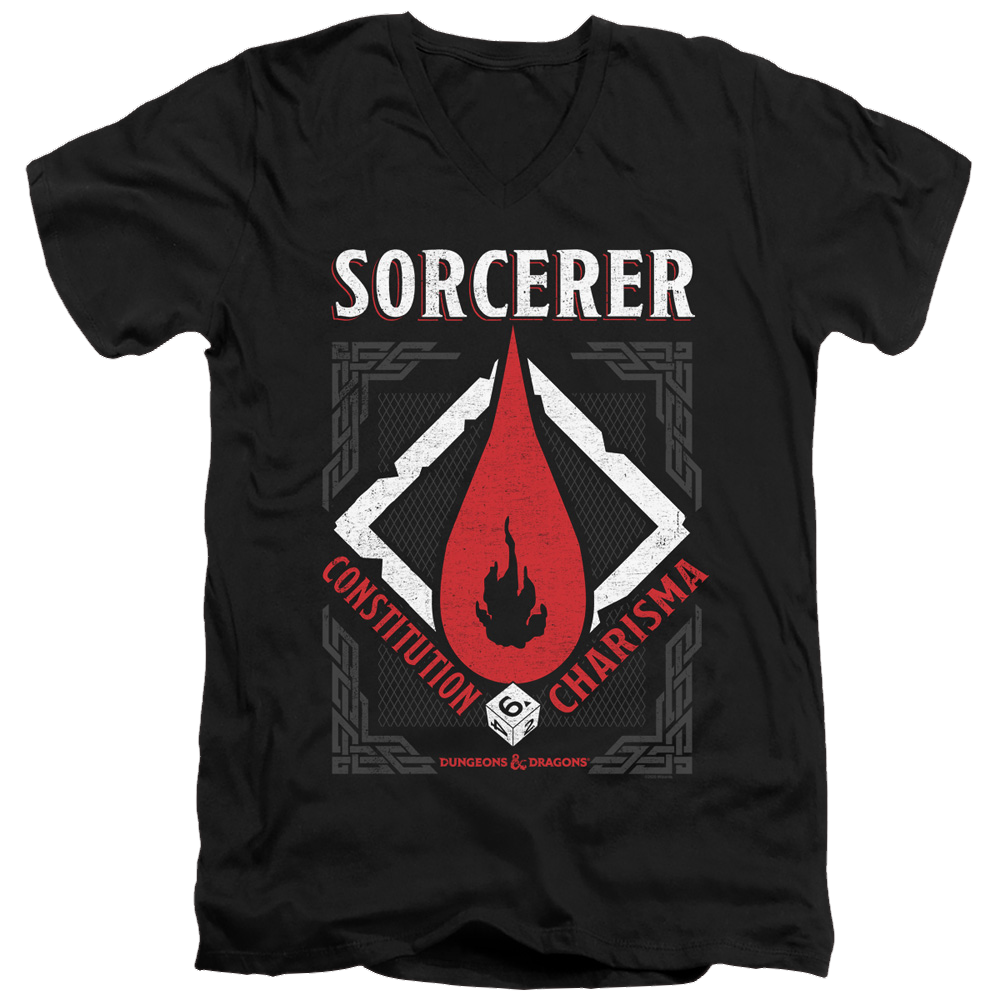 Dungeons & Dragons Sorcerer - Men's V-Neck T-Shirt Men's V-Neck T-Shirt Dungeons & Dragons   