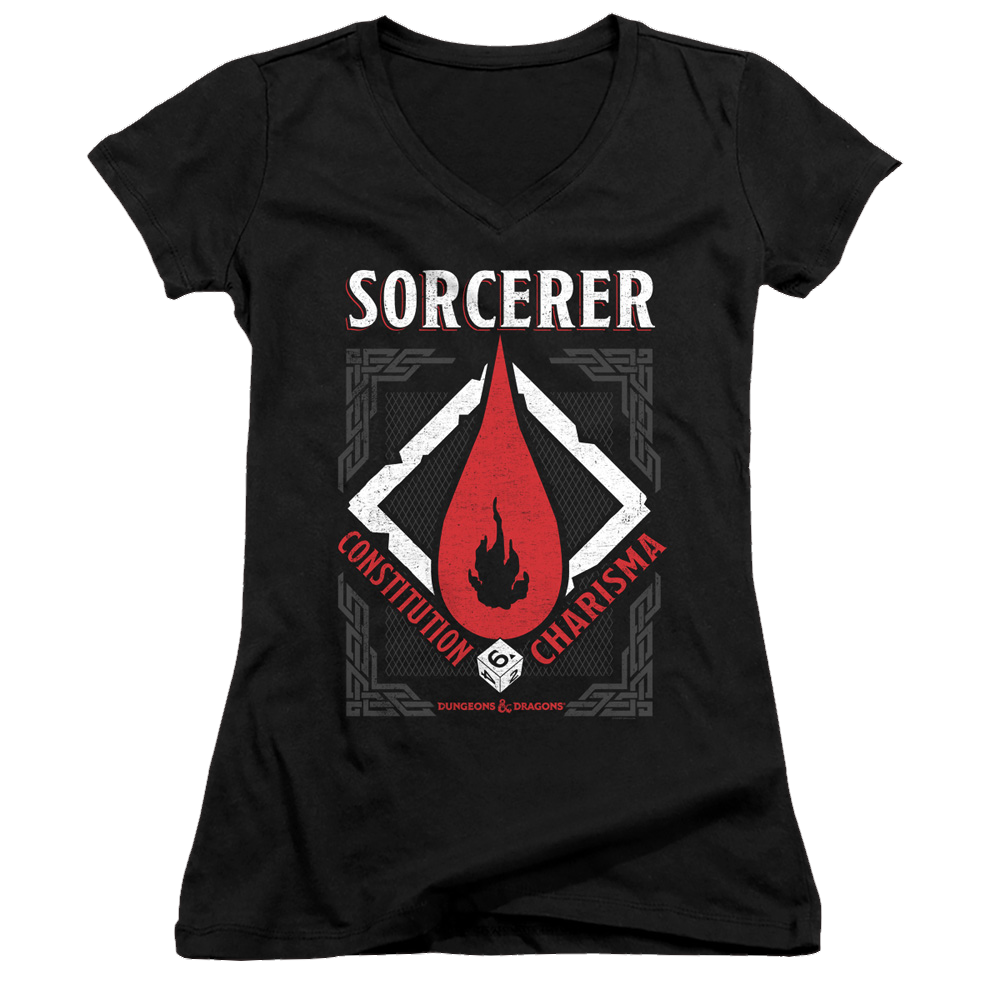 Dungeons & Dragons Sorcerer - Juniors V-Neck T-Shirt Juniors V-Neck T-Shirt Dungeons & Dragons   