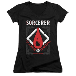 Dungeons & Dragons Sorcerer - Juniors V-Neck T-Shirt Juniors V-Neck T-Shirt Dungeons & Dragons   