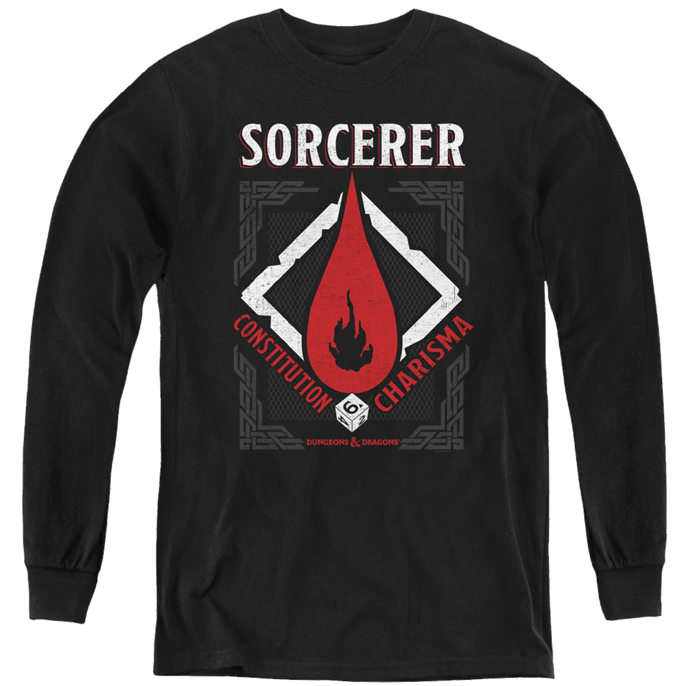 Dungeons & Dragons Sorcerer - Youth Long Sleeve T-Shirt Youth Long Sleeve T-Shirt Dungeons & Dragons   