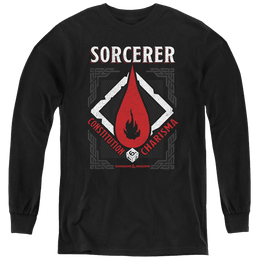 Dungeons & Dragons Sorcerer - Youth Long Sleeve T-Shirt Youth Long Sleeve T-Shirt Dungeons & Dragons   