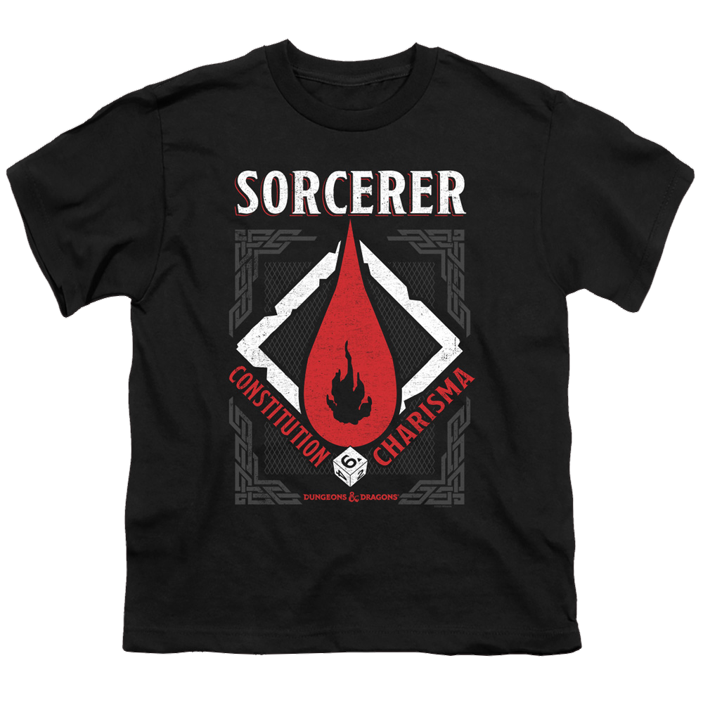 Dungeons & Dragons Sorcerer - Youth T-Shirt Youth T-Shirt (Ages 8-12) Dungeons & Dragons   