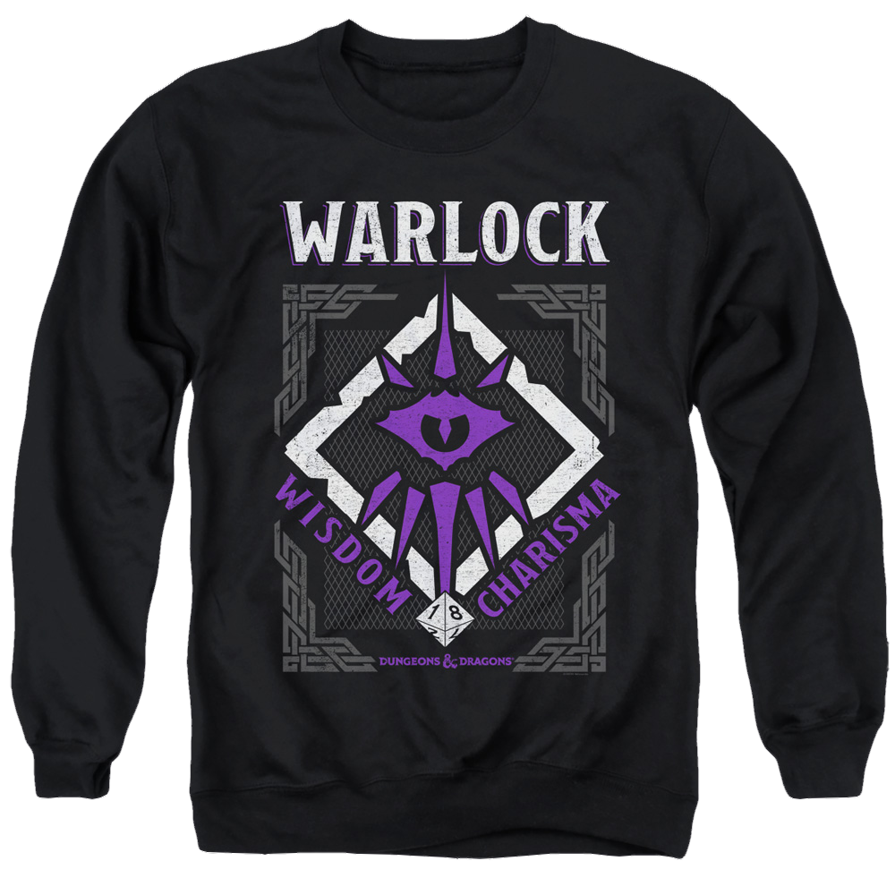 Dungeons & Dragons Warlock - Men's Crewneck Sweatshirt Men's Crewneck Sweatshirt Dungeons & Dragons   