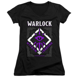 Dungeons & Dragons Warlock - Juniors V-Neck T-Shirt Juniors V-Neck T-Shirt Dungeons & Dragons   