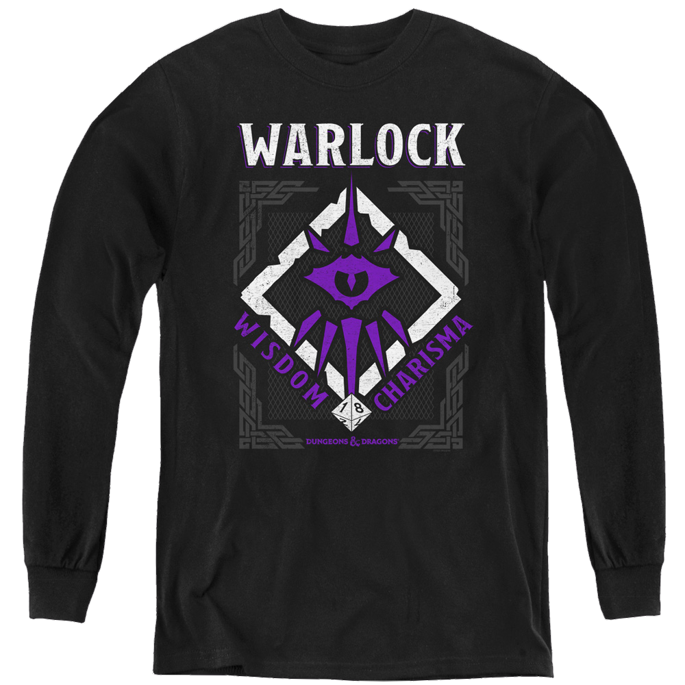 Dungeons & Dragons Warlock - Youth Long Sleeve T-Shirt Youth Long Sleeve T-Shirt Dungeons & Dragons   