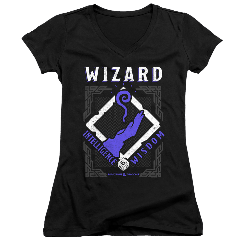 Dungeons & Dragons Wizard - Juniors V-Neck T-Shirt Juniors V-Neck T-Shirt Dungeons & Dragons   