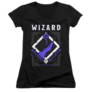 Dungeons & Dragons Wizard - Juniors V-Neck T-Shirt Juniors V-Neck T-Shirt Dungeons & Dragons   