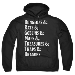 Dungeons & Dragons Dungeon List - Pullover Hoodie Pullover Hoodie Dungeons & Dragons   