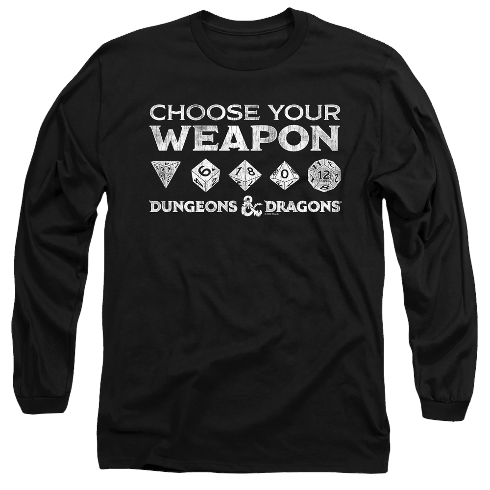 Dungeons & Dragons Choose Your Weapon - Men's Long Sleeve T-Shirt Men's Long Sleeve T-Shirt Dungeons & Dragons   