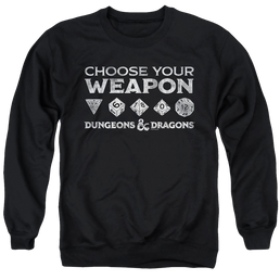 Dungeons & Dragons Choose Your Weapon - Men's Crewneck Sweatshirt Men's Crewneck Sweatshirt Dungeons & Dragons   