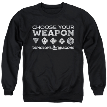 Dungeons & Dragons Choose Your Weapon - Men's Crewneck Sweatshirt Men's Crewneck Sweatshirt Dungeons & Dragons   