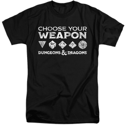 Dungeons & Dragons Choose Your Weapon - Men's Tall Fit T-Shirt Men's Tall Fit T-Shirt Dungeons & Dragons   