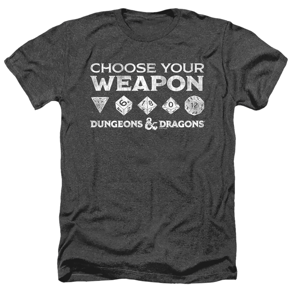 Dungeons & Dragons Choose Your Weapon - Men's Heather T-Shirt Men's Heather T-Shirt Dungeons & Dragons   